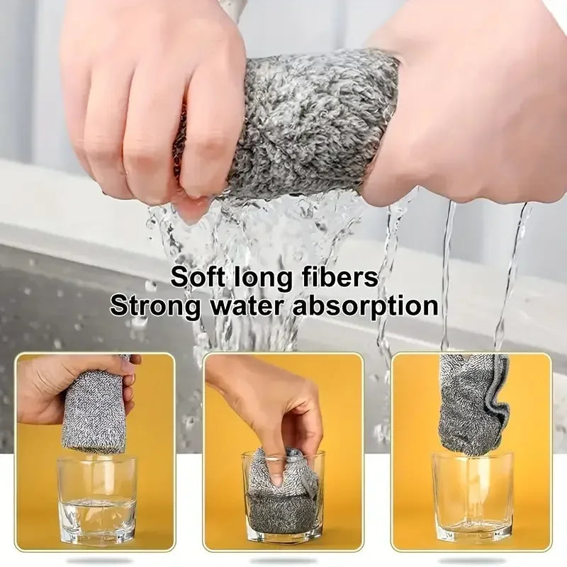 Bamboo Dish Towels – Reusable, Super Absorbent, Eco-Friendly (Multi-Pack Options)