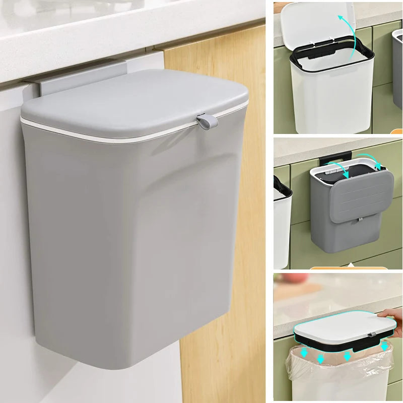 Modern Kitchen Compost Bin – Leakproof, Odor-Resistant Food Waste Container with Removable Lid, Eco-friendly