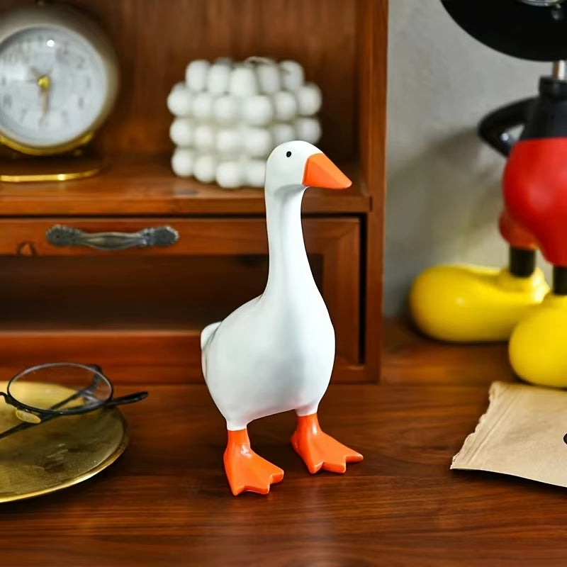 Magnetic Goose Key Holder – Cute Home Decor for Entryway, Kitchen, or Office | Wall Mount Animal Hook for Keys & Accessories