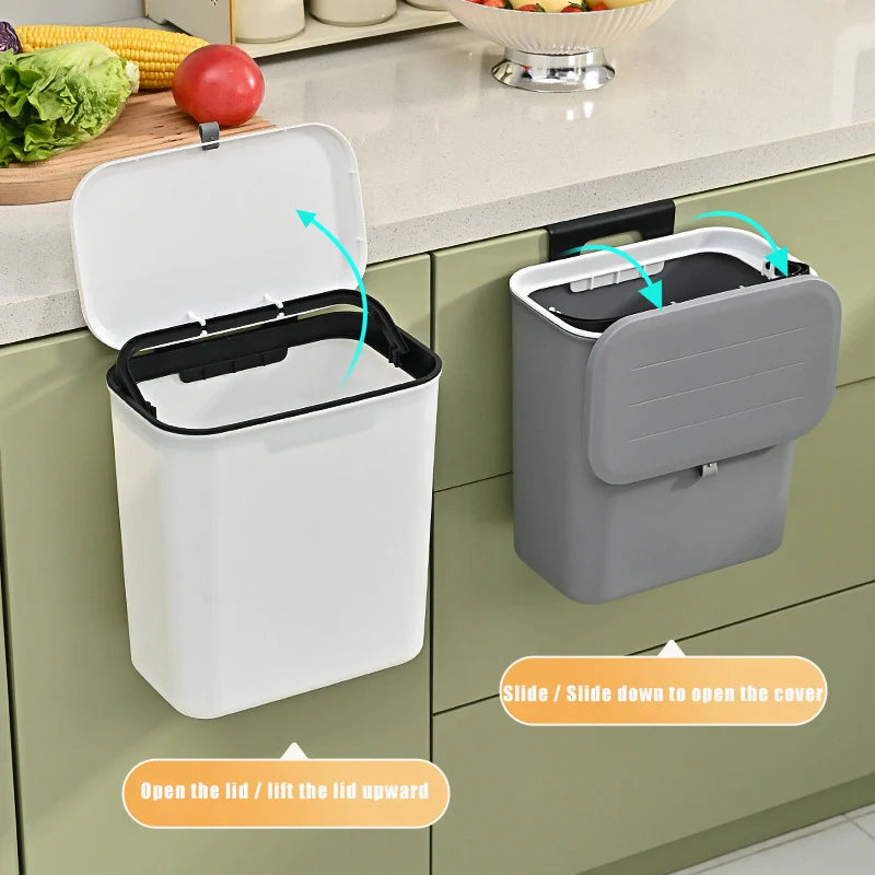 Modern Kitchen Compost Bin – Leakproof, Odor-Resistant Food Waste Container with Removable Lid, Eco-friendly 