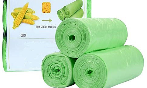 Biodegradable Compost Bin Liners – 35 Count Roll (Plant-Based Trash Bags)