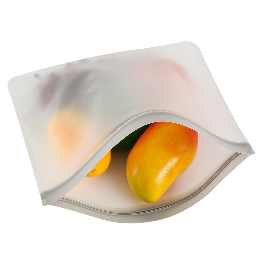 10-Piece Reusable PEVA Food Storage Bag Set – BPA-Free, Leakproof, Freezer Safe, Eco-Friendly Kitchen Organizer