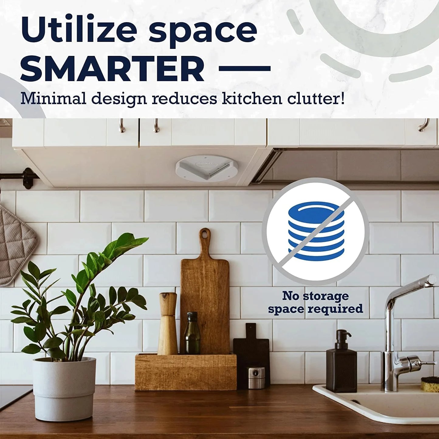 Under Cabinet Jar Opener – Easy Grip, Hands-Free Lid Remover for Seniors, Arthritis, and Conscious Kitchens